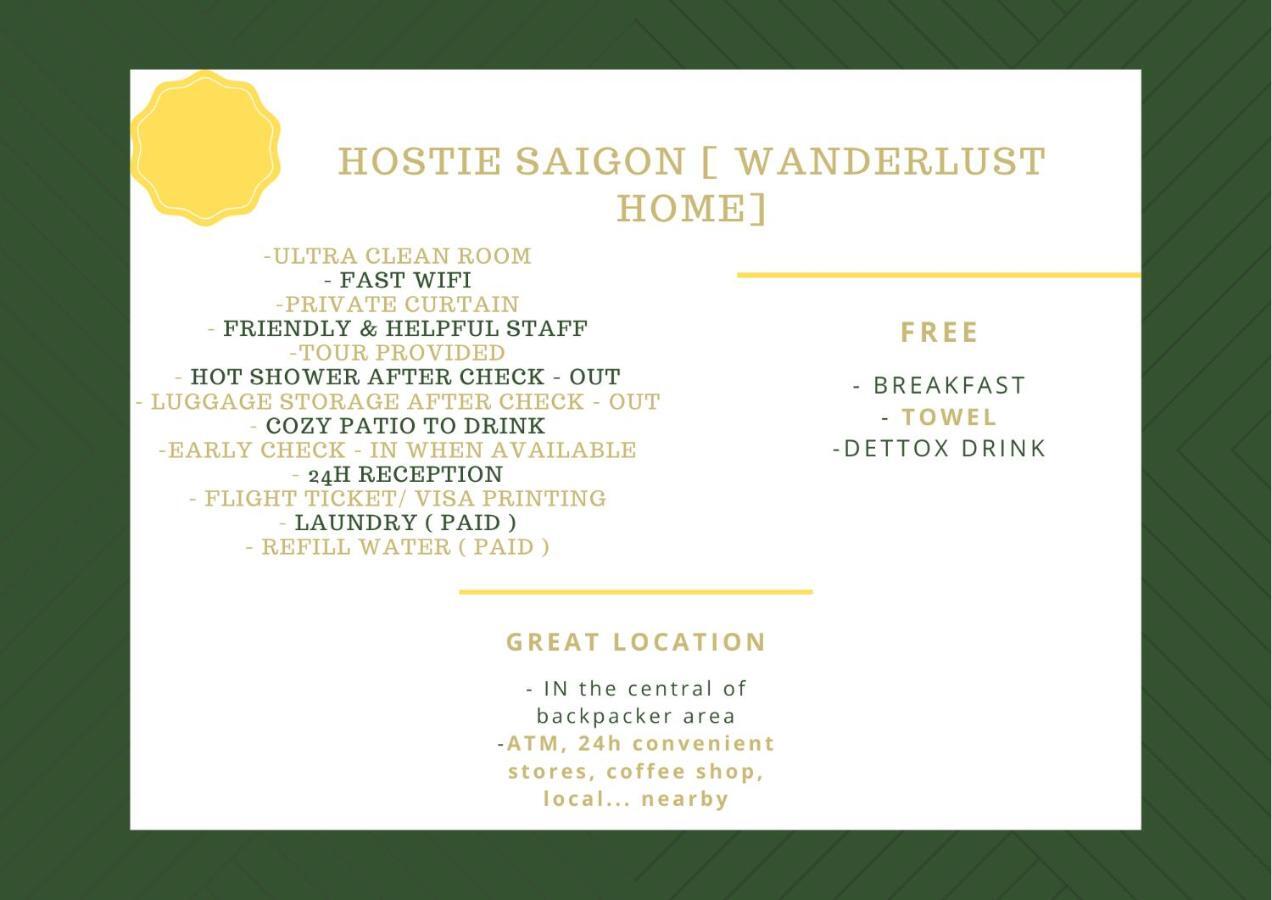 Hostie Saigon Wanderlust Home Ho Chi Minh-stad Buitenkant foto